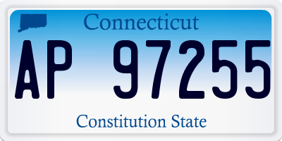 CT license plate AP97255