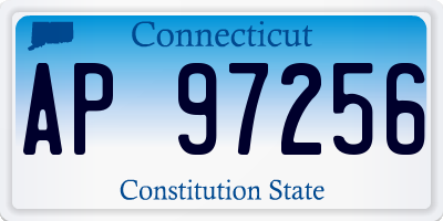 CT license plate AP97256