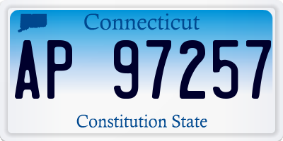 CT license plate AP97257