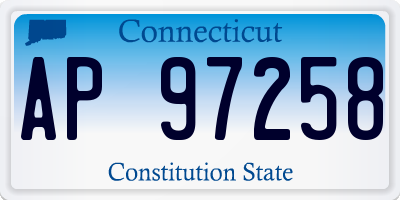 CT license plate AP97258