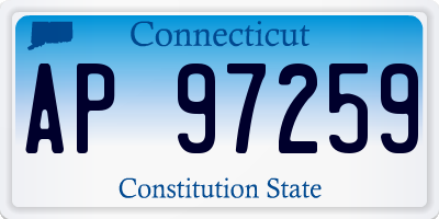 CT license plate AP97259