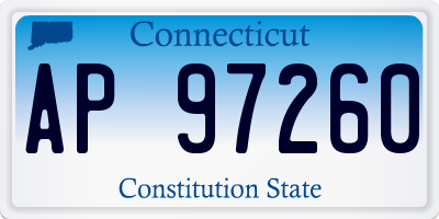 CT license plate AP97260