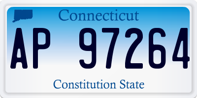 CT license plate AP97264