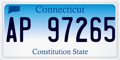 CT license plate AP97265