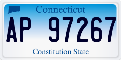 CT license plate AP97267