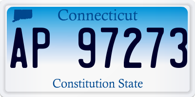 CT license plate AP97273