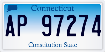 CT license plate AP97274