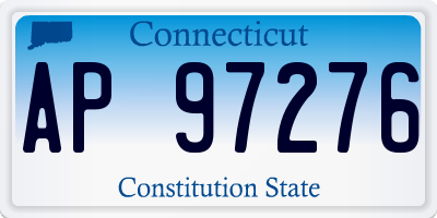 CT license plate AP97276