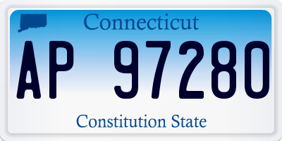 CT license plate AP97280