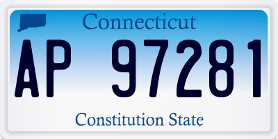 CT license plate AP97281