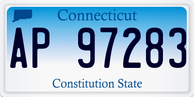 CT license plate AP97283