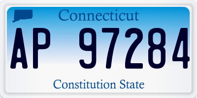 CT license plate AP97284