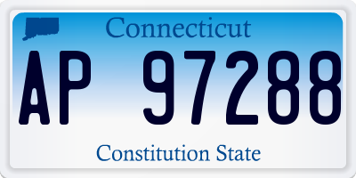 CT license plate AP97288