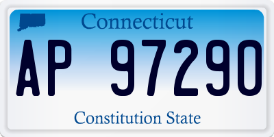 CT license plate AP97290