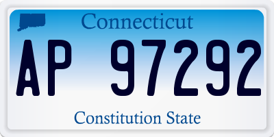 CT license plate AP97292