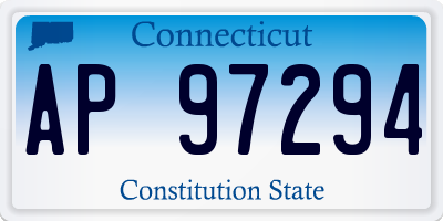 CT license plate AP97294