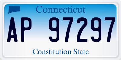 CT license plate AP97297