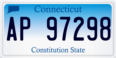 CT license plate AP97298