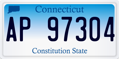 CT license plate AP97304