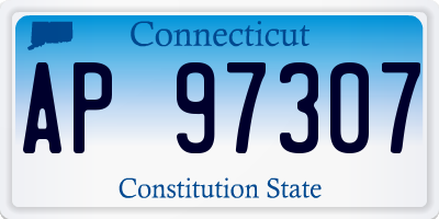 CT license plate AP97307