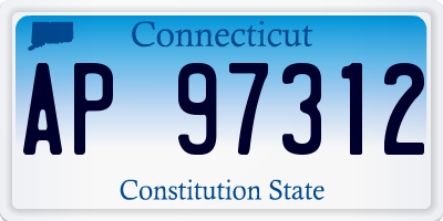 CT license plate AP97312