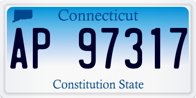 CT license plate AP97317