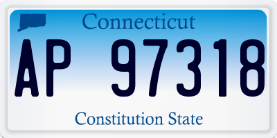 CT license plate AP97318