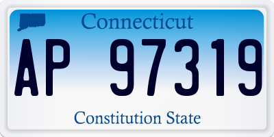 CT license plate AP97319