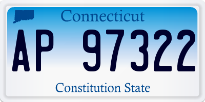 CT license plate AP97322