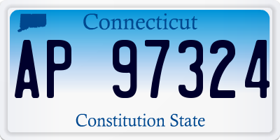 CT license plate AP97324