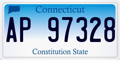 CT license plate AP97328