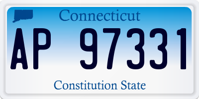 CT license plate AP97331