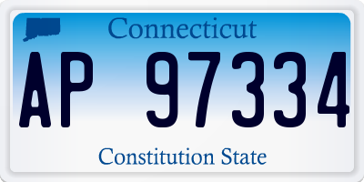 CT license plate AP97334