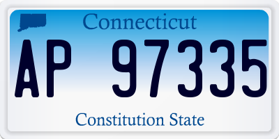 CT license plate AP97335