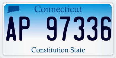 CT license plate AP97336