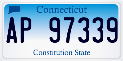 CT license plate AP97339