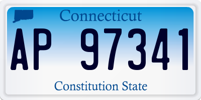 CT license plate AP97341