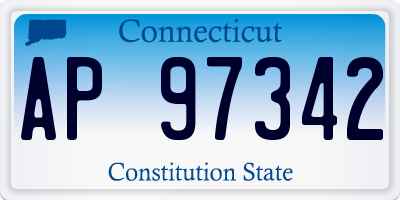 CT license plate AP97342