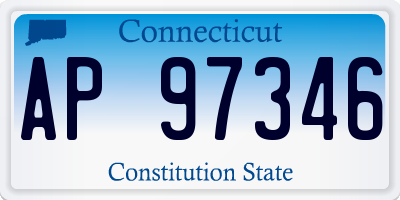 CT license plate AP97346