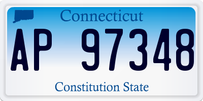 CT license plate AP97348