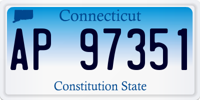 CT license plate AP97351