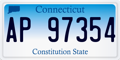 CT license plate AP97354