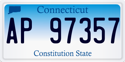 CT license plate AP97357