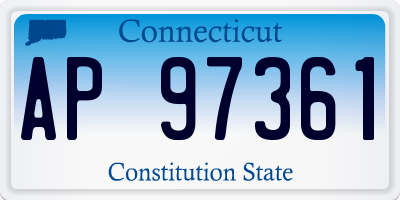 CT license plate AP97361