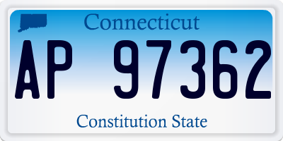 CT license plate AP97362