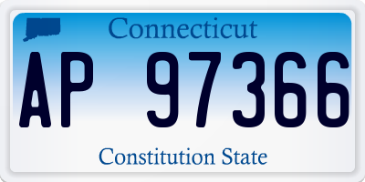 CT license plate AP97366