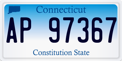 CT license plate AP97367