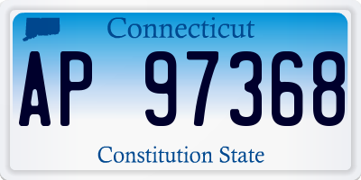 CT license plate AP97368