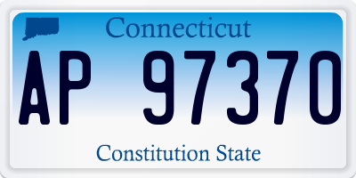 CT license plate AP97370