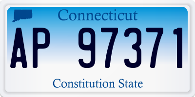 CT license plate AP97371